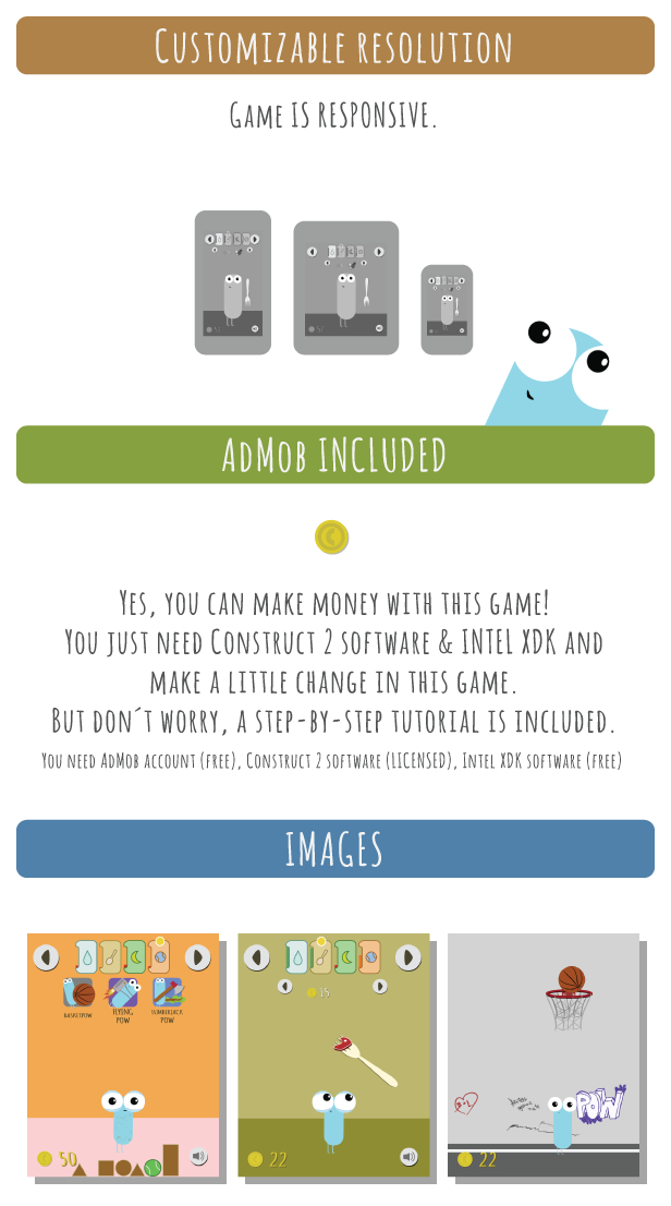 Pow | Tamagotchi like game with AdMob - 10